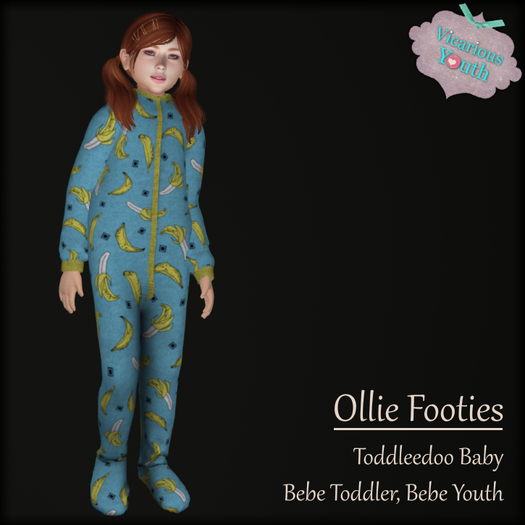 {V*Y} Ollie Footies - Bananas