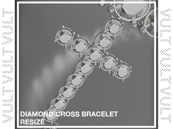 [VULT] DIAMOND CROSS BRACELET