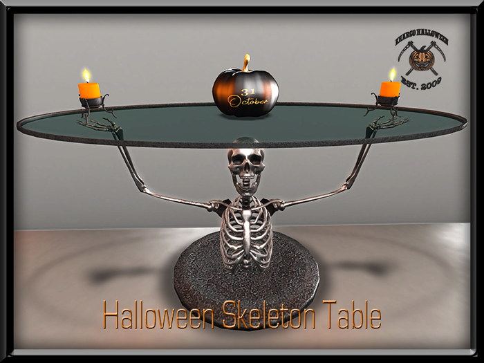 khargo halloween skeleton table - boxed