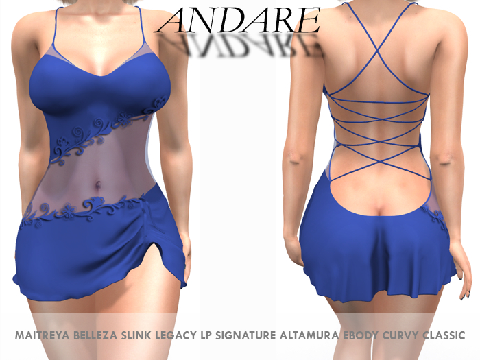 Andare - Ellen Dress Blue