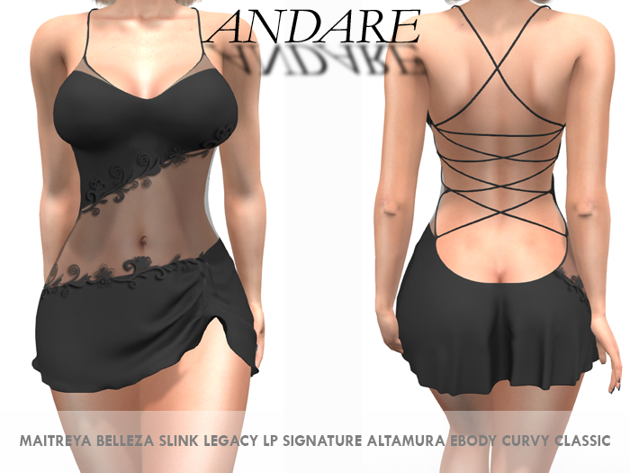 Andare - Ellen Dress Black