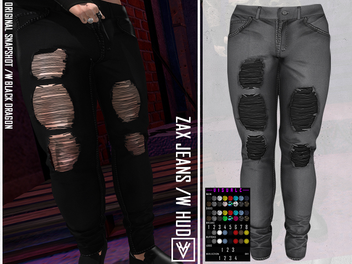 [ xVx ]ZAX JEANS - GRAY