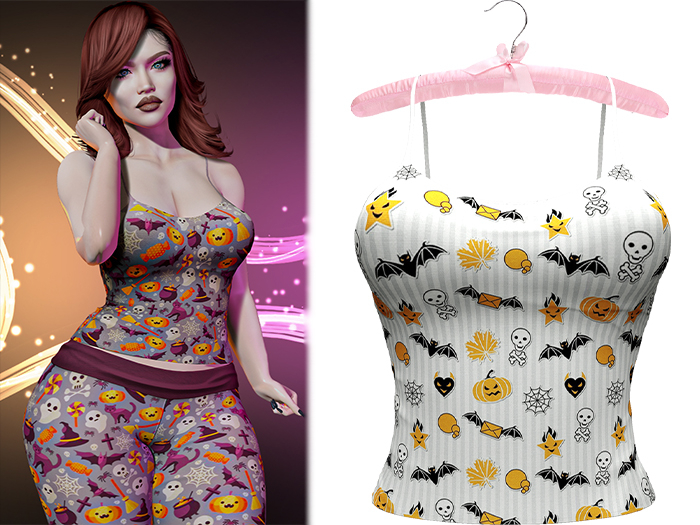 !PCP :: Jenni Tank [Halloween Stripes]