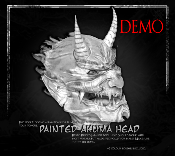 [SS] Painted Akuma Head DEMO [ADD ME]
