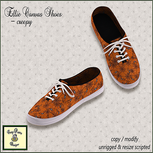 Crazy Pastry Designs Ellie Canvas Shoes - Creepy