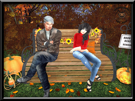 Haunted Bench Second Life Marketplace - KHARGO HALLOWEEN HAUNTED BENCH - MENU DRIVEN ...