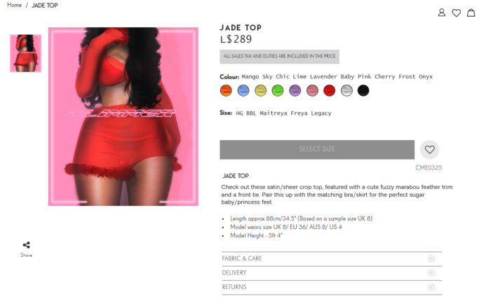 [G] - Jade Top - Cherry