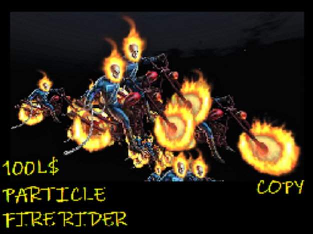 HALLOWEEN PARTICLE FIRE RIDER