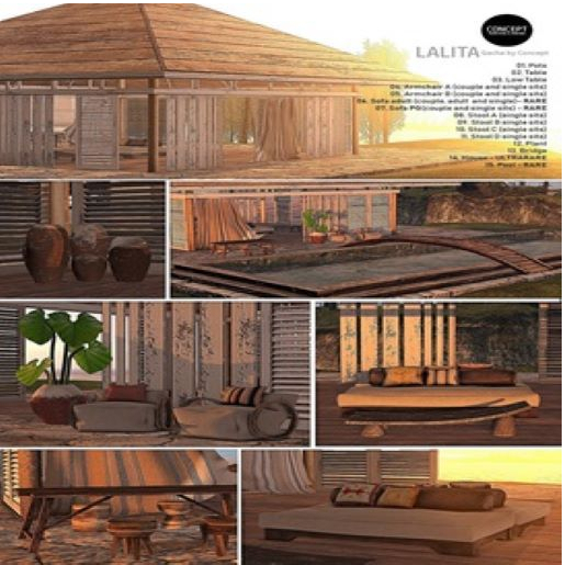 CONCEPT} *07. LALITA. SOFA PG. RARE