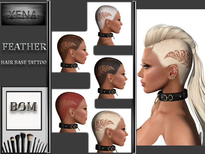 FEATHER HAIR BASE TINTABLE BOM