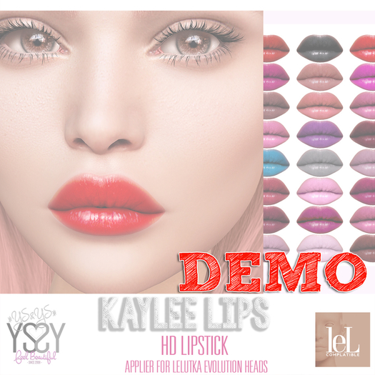 DEMO *YS&YS* KAYLEE HD LIPS Add-on - Lelutka Evolution