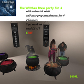 ****THE WITCHES BREW PARTY FOR 4 BOX
