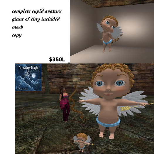 ***2 complete avatars Cupid tiny & giant-box