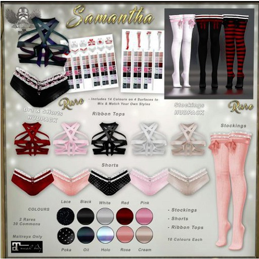 [The Forge] Samantha Stockings, Red