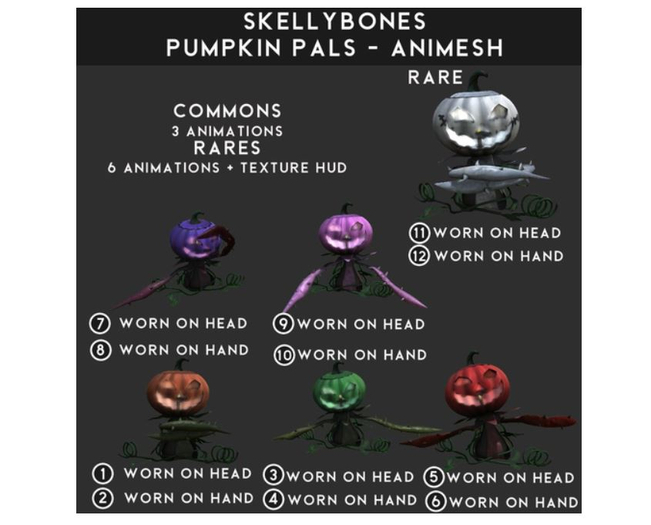 Skellybones -- Pumpkin Pals #11 RARE