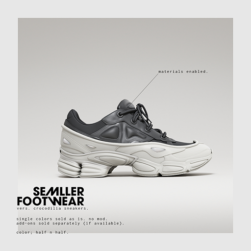 Semller - Crocodilia Sneakers Half n Half (add)