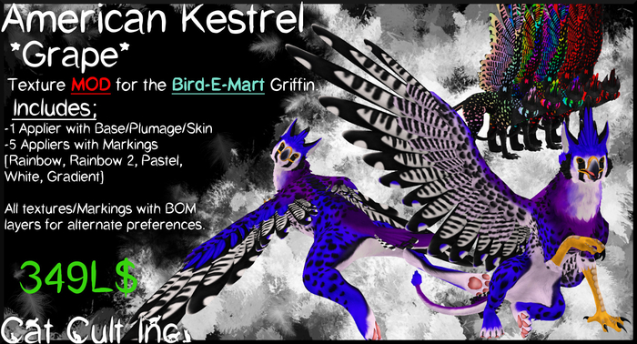 Cat Cult Inc. American Kestrel Grape [Add to Unpack]