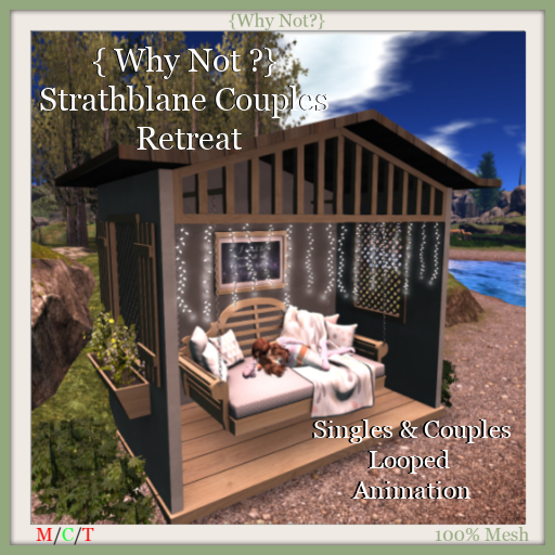 { Why Not ?} Strathblane Couples Retreat-Boxed