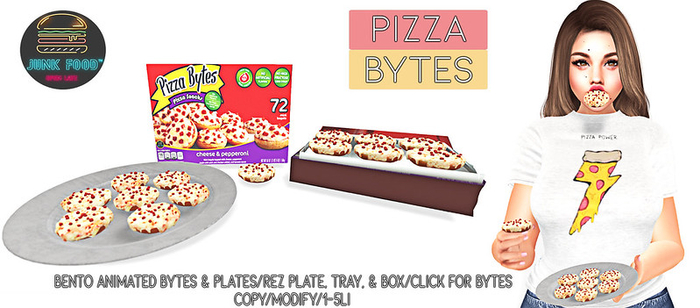 Junk Food - Pizza Bytes (White)