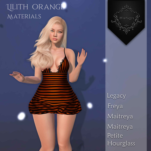 **Mistique** Lillith Orange{wear me and click to unpack)