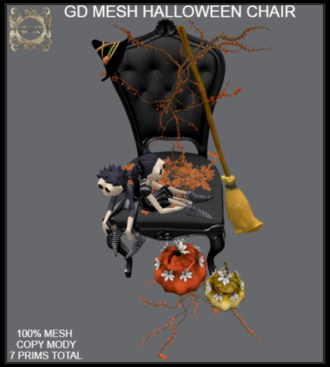 GD MESH HALLOWEEN CHAIR