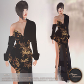 .:FlowerDreams:. Mia Gown Asian Spring - black