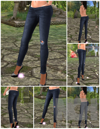 ..::Mesh Jeans Ripped::..