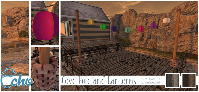 Echo - Cove - Pole with Lanterns - Style 3 - Box
