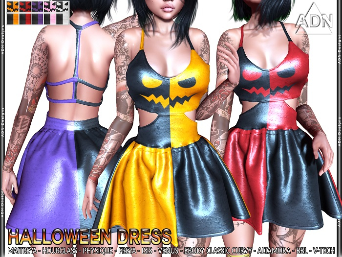 ADN DEMO Halloween Dress MAITREYA slink belleza Ebody Altamura