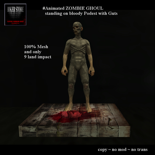 #Animated ZOMBIE GHOUL (boxed)
