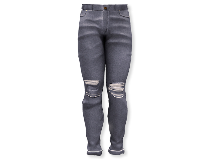 MINIMAL - Ripped Jeans BlueGrey