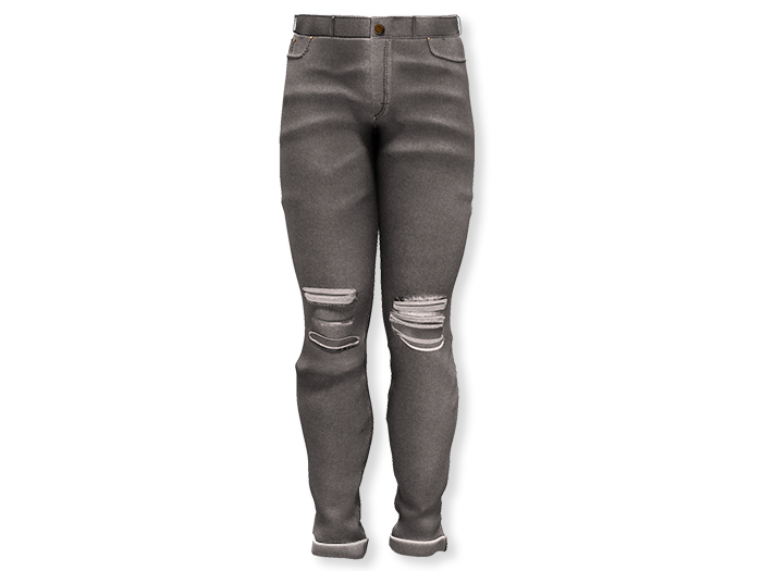 MINIMAL - Ripped Jeans Grey