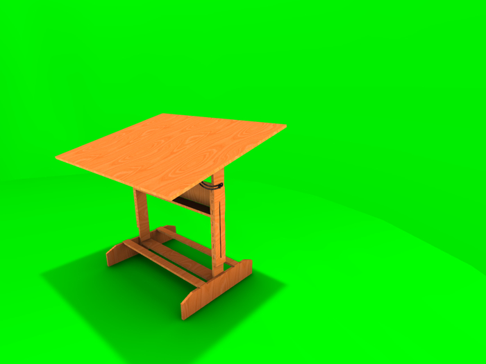 Art Desk Light Wood