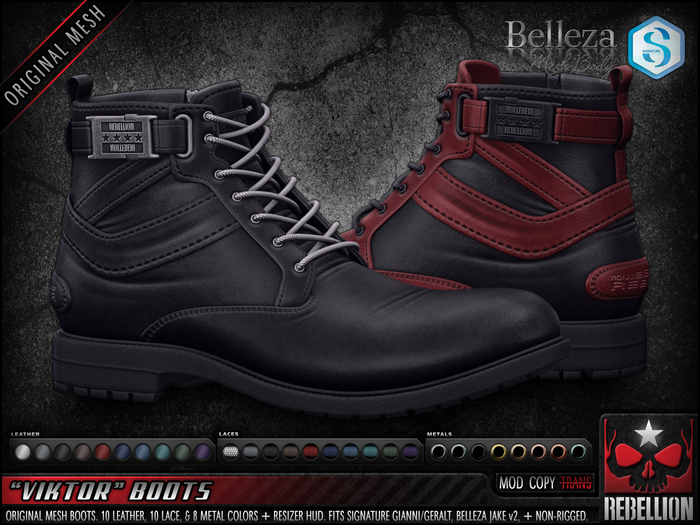= REBELLION = "VIKTOR" BOOTS