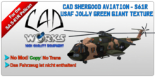 CAD SA S-61R Pelican USAF Jolly Green Giant Texture