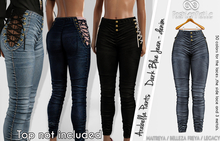 FashionNatic  Arabella Pants Dark Blue Jeans - Denim - Maitreya, Lara Petite, Belleza Freya, Legacy