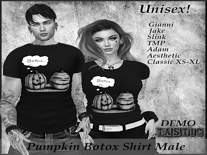 Tastic-Pumpkin Botox Shirt Male-Boxed-Demo