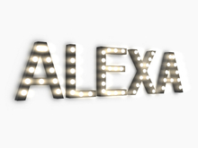 [Px] "ALEXA" Illuminated Light Bulbs Sign