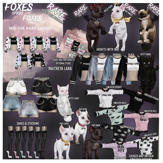 Foxes - Spooky - Shorts - Original