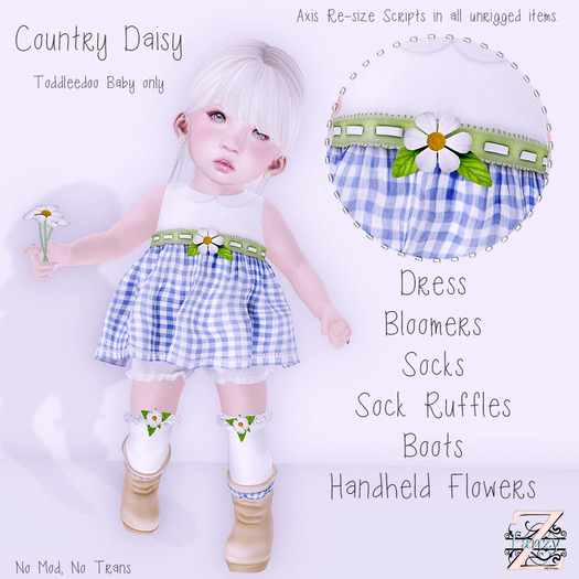 ToddleTeeZ By: Z - Country Daisy Outfit