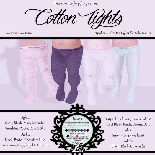 FanZy  - Cotton Tights {Fatpack}