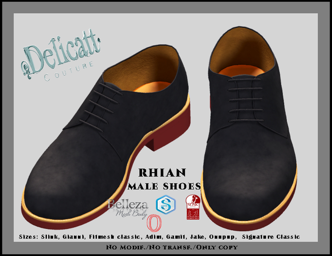#BLACKFRIDAY#Delicatt Couture - Rhian Male Shoes 6