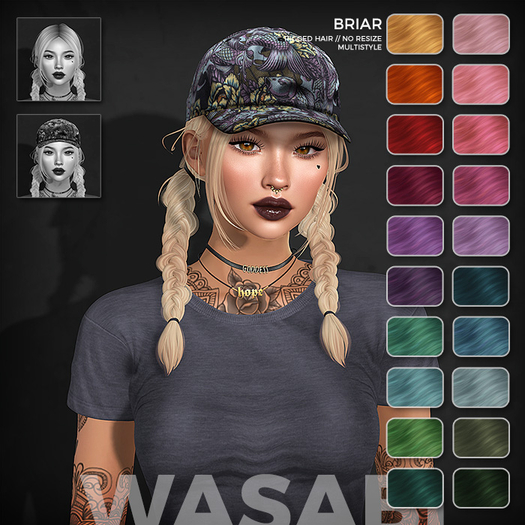 Wasabi // Briar Mesh Hair - Fireworks