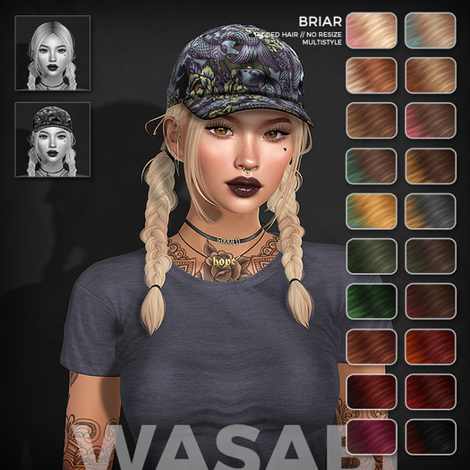 Wasabi // Briar Mesh Hair - Solar Ombre
