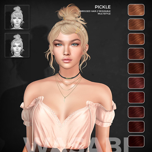 Wasabi // Pickle Mesh Hair - Reds