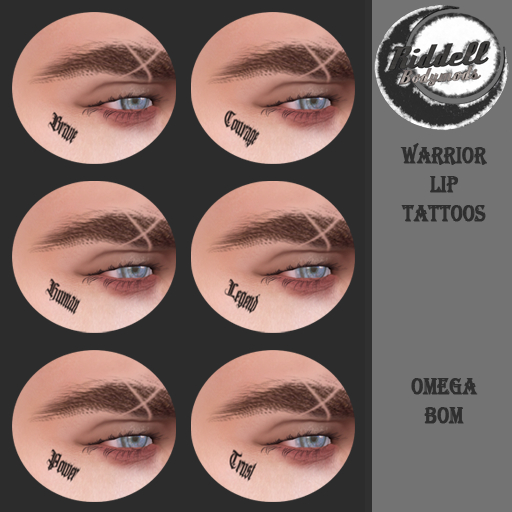 ::Riddell:: Warrior Eye Tattoos (Wear To Unpack)