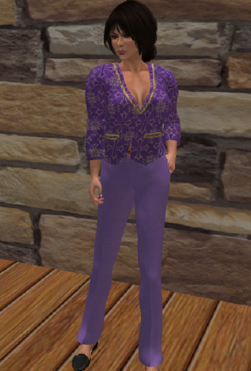 Deep Front Blazer w Pants