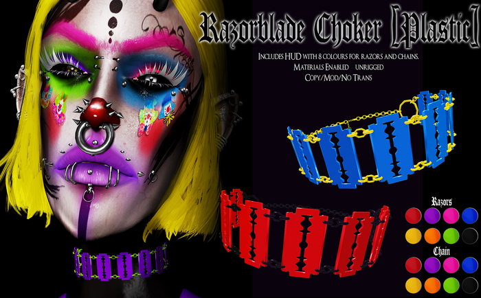 Spookshow - Razorblade Choker [Plastic]