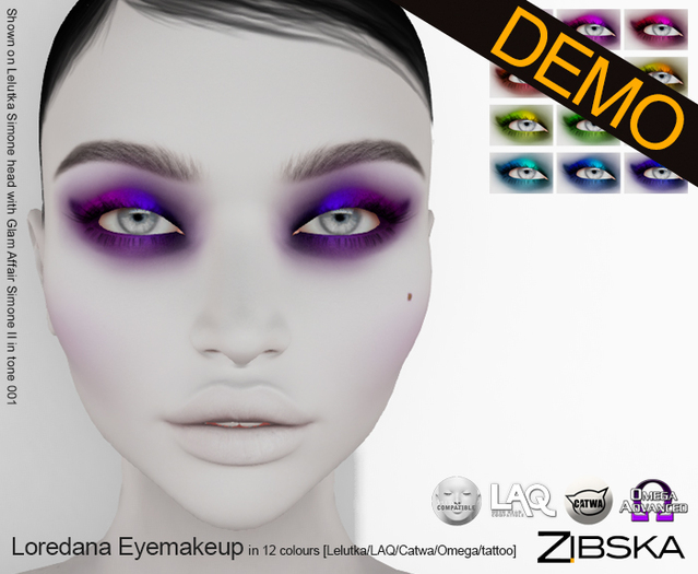 Zibska ~ Loredana Eyemakeup [no trans] ~ wear me Demo
