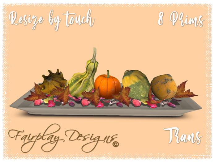 ~R~Autumn Gourds Arrangement~